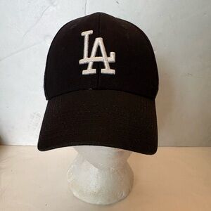 Black LA dodgers Logo adjustable Baseball Cap